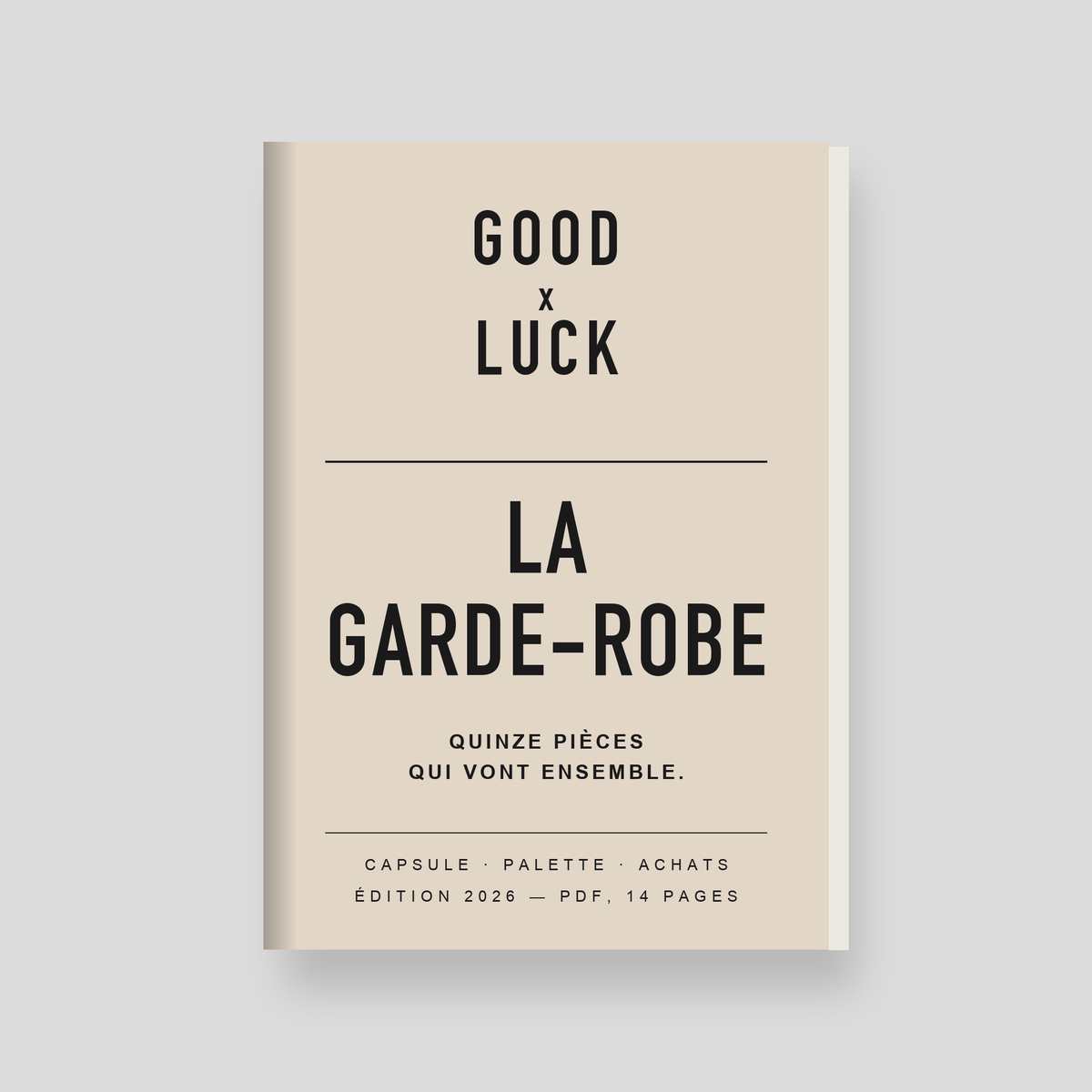 GOOD X LUCK — Le kit, les trois guides (e-book)