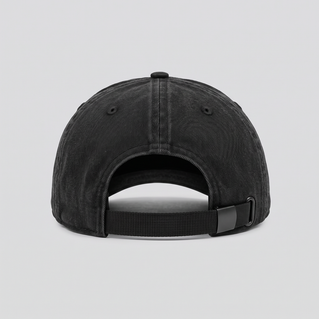 Casquette noire, vue de dos