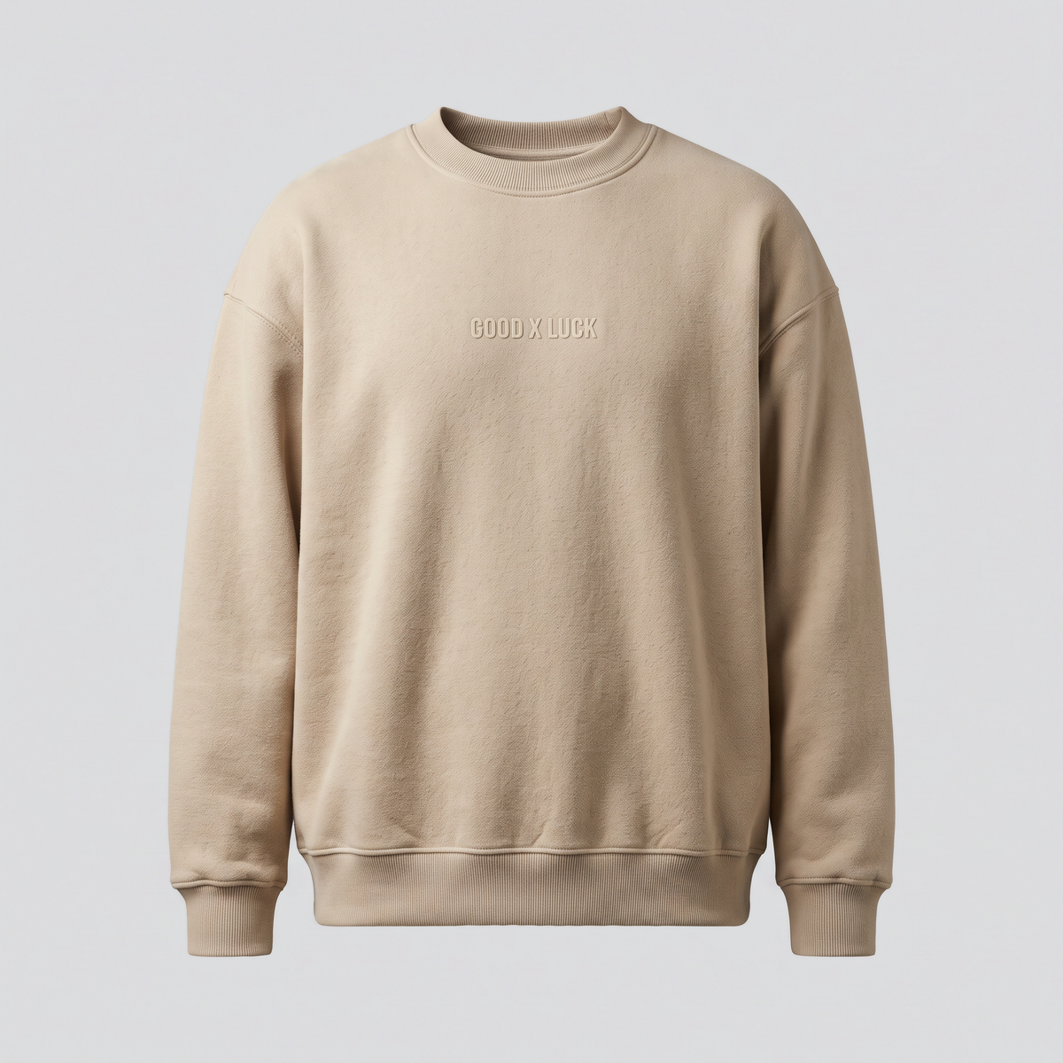 Crewneck sable, vue de face